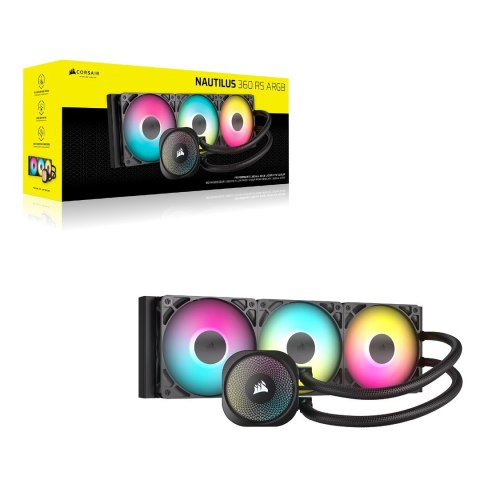 CORSAIR NAUTILUS 360 ARGB, 360mm Radiator, Liquid CPU Cooler CORSAIR NAUTILUS 360 ARGB, 360mm Radiator, Liquid CPU Cooler