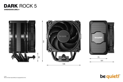 Chłodzenie CPU be quiet! DARK ROCK 5