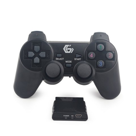 Gembird JPD-WDV-01 kontroler gier Czarny RF Gamepad PC, Playstation 2, Playstation 3