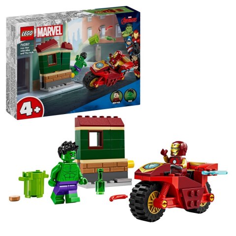 LEGO 76287 SUPER HEROES Iron Man z motocyklem i Hulk p4