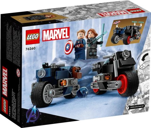 LEGO MARVEL 76260 MOTOCYKLE CZARNEJ WDOWY I KAPITANA AMERYKI