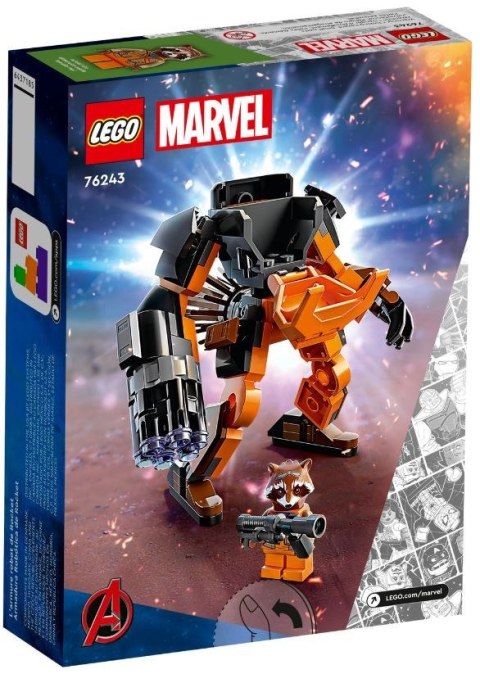 LEGO SUPER HEROES 76243 MECHANICZNA ZBROJA ROCKETA