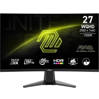 MSI MAG 27CQ6F monitor komputerowy 68,6 cm (27") 2560 x 1440 px Quad HD LCD Czarny