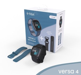 Smart watch Fitbit by Google versa 4 black-graphite set prezentowy