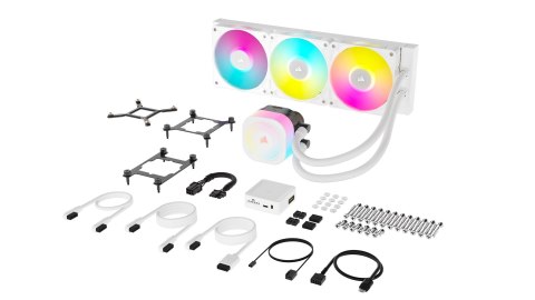 Corsair iCUE LINK TITAN RX RGB Procesor Chłodnica cieczy all-in-one 12 cm Biały 1 szt.