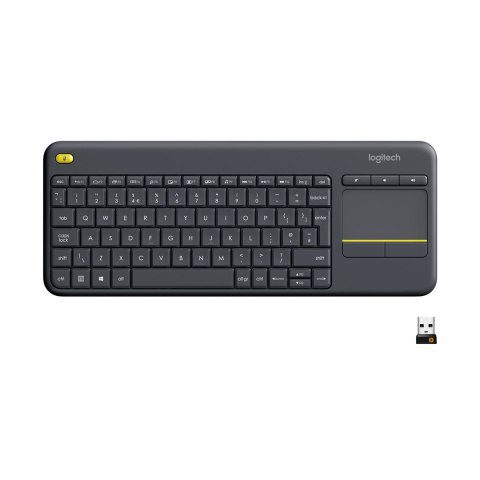 WIRELESS TOUCH KEYBOARD K400+/DARK - CH - 2.4GHZ CENTRAL