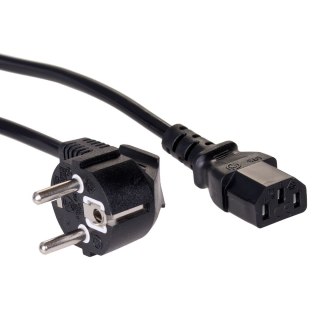 Akyga AK-PC-06A kabel zasilające Czarny 3 m CEE7/7 IEC C13