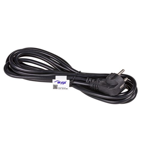 Akyga AK-PC-06A kabel zasilające Czarny 3 m CEE7/7 IEC C13