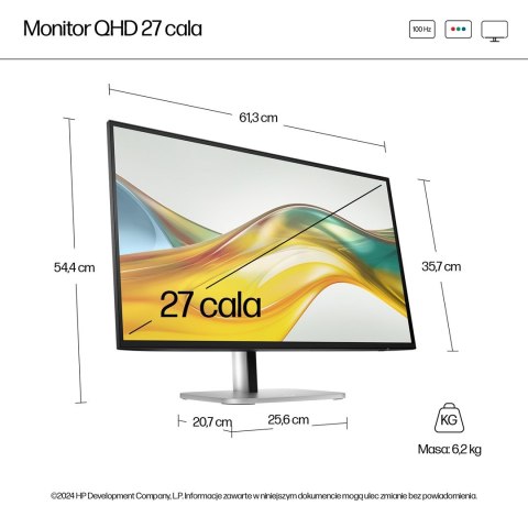 HP S5 PRO 527PQ 27 QHD (2560x1440) FHD IPS 350n 5ms DP HDMI USB-B HAS 3/3/0