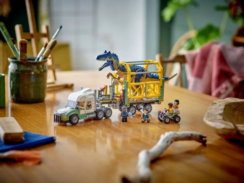 LEGO JURASSIC WORLD 76966 Dinomisje: ciężarówka do transportu allozaura