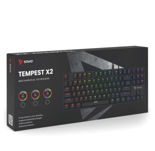 Savio Tempest x2 Klawiatura mechaniczna RGB, Outemu BROWN