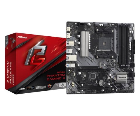 Płyta główna ASrock B550M Phantom Gaming 4 micro ATX AMD Ryzen AM4 4x DDR4