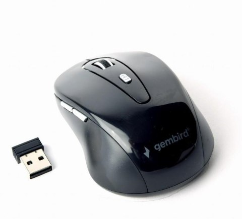 MOUSE USB OPTICAL WRL/BLACK MUSW-6B-01 GEMBIRD