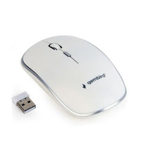 MOUSE USB OPTICAL WRL/WHITE MUSW-4B-01-W GEMBIRD MOUSE USB OPTICAL WRL/WHITE MUSW-4B-01-W GEMBIRD