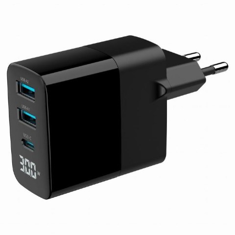 CHARGER USB 30W 3PORT/TA-UC-PDQC30LCD-BK-02 GEMBIRD CHARGER USB 30W 3PORT/TA-UC-PDQC30LCD-BK-02 GEMBIRD
