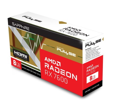 Karta Graficzna SAPPHIRE PULSE AMD Radeon RX 7600 GAMING OC 8G