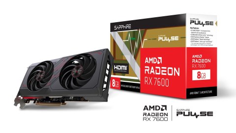 Karta Graficzna SAPPHIRE PULSE AMD Radeon RX 7600 GAMING OC 8G