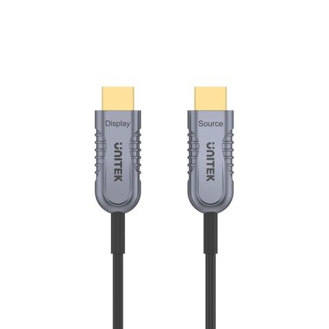 UNITEK C11028DGY kabel HDMI 10 m HDMI Typu A (Standard) Czarny, Szary