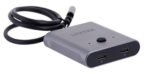 Unitek dwukierunkowy przełącznik sygnału USB-C, 2 in 1 out 4K