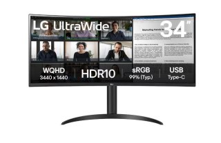 Monitor LCD LG 34WR55QK-B 34 " 3440 x 1440 px VA