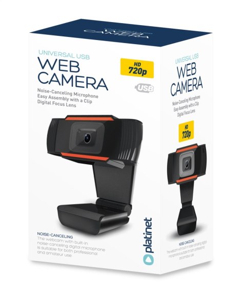 PLATINET WEB CAM KAMERKA INTERNETOWA 720P BUILT IN MIC [45490] Platinet