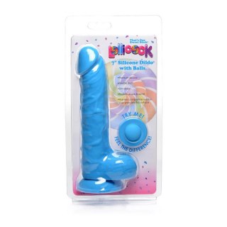 Curve Toys - Silikonowe dildo z jądrami - 18 cm