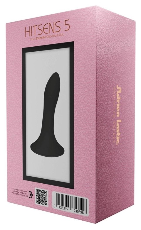 Adrien Lastic - Silikonowe Miękkie Dildo 12,9 cm Hitsens 5 Czarne