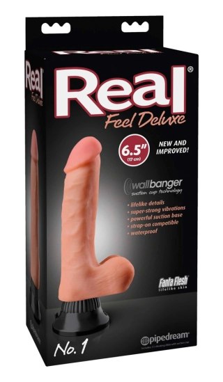 Real Feel Deluxe - Naturalny Wibrator Z Żyłami I Żołędziem 22cm