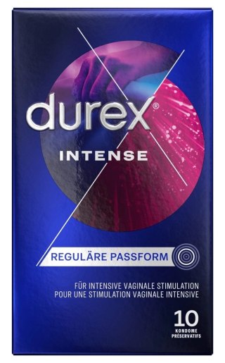 Durex - Prążkowane Prezerwatywy Miętowe Intense Orgasmic 10 szt