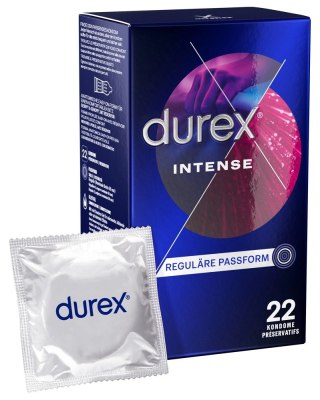 Durex - Prążkowane Prezerwatywy Miętowe Intense Orgasmic 22 szt