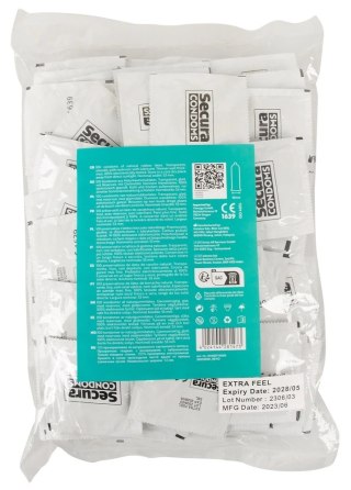 Secura Extra Feel - Prezerwatywy Extra Cienkie 100pcs Bag