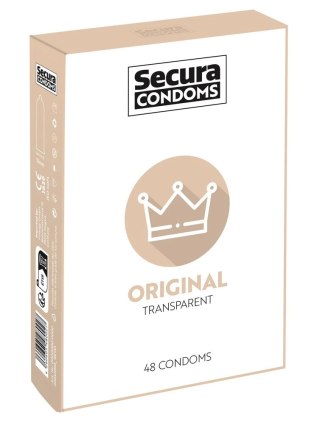 Secura Original - Prezerwatywy Klasyczne Z Wilgotną Powłoką 48pcs Box