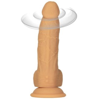 Wibrator - Naked Addiction Rotating & Vibrating Dong with Remote 20 cm Caramel