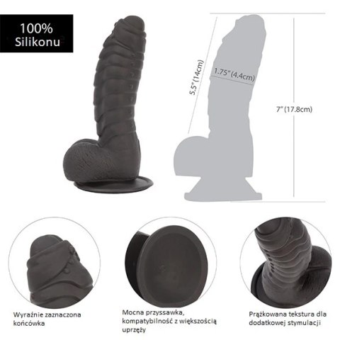 Dildo - Addiction Ben Dong 18 cm Black