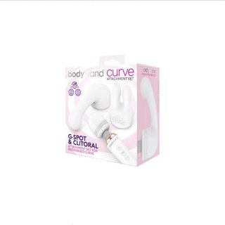 Końcówki do masażera - Bodywand Curve Accessory White