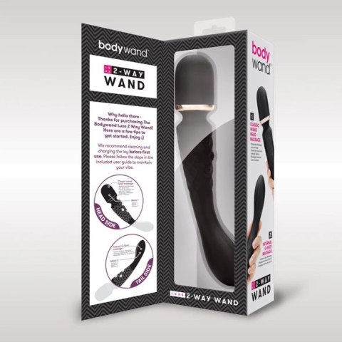 Masażer 2w1 - Bodywand Luxe Wand Black