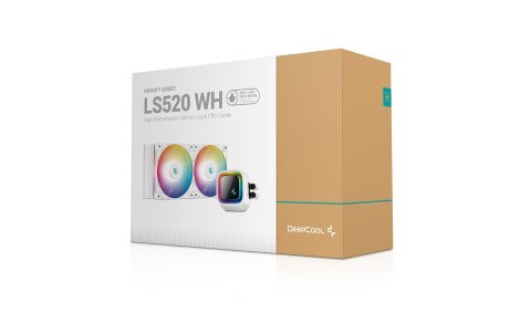 DeepCool LS520 WH Procesor Chłodnica cieczy all-in-one 12 cm Biały 1 szt.