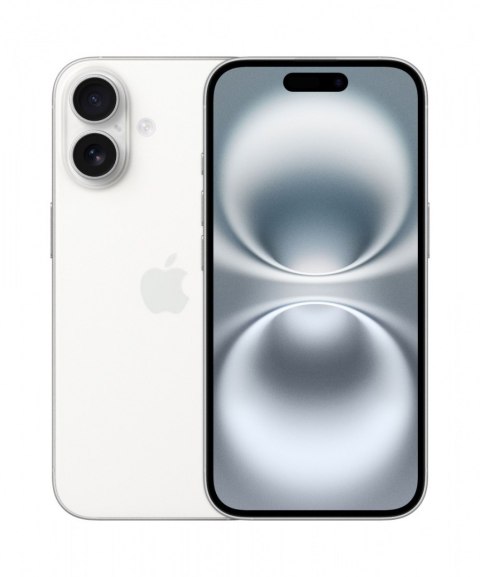 Smartphone APPLE iPhone 16 128 GB Biały MYE93HX/A Smartphone APPLE iPhone 16 128 GB Biały MYE93HX/A