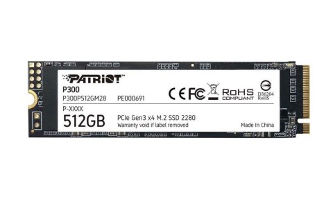 SSD M.2 2280 512GB/P300P512GM28 PATRIOT SSD M.2 2280 512GB/P300P512GM28 PATRIOT