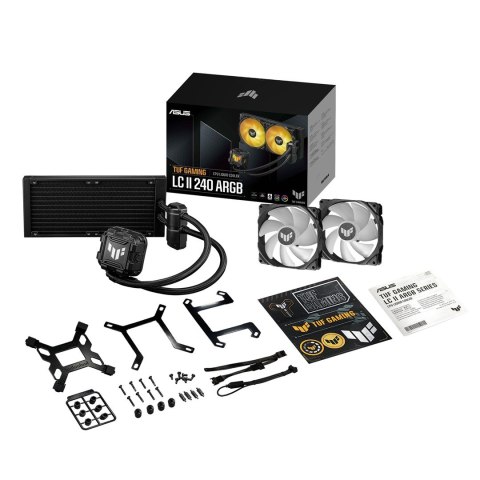 ASUS TUF GAMING LC II 240 ARGB Procesor Zestaw do chłodzenia płynami 12 cm Czarny ASUS TUF GAMING LC II 240 ARGB Procesor Zestaw do chłodzenia płynami 12 cm Czarny