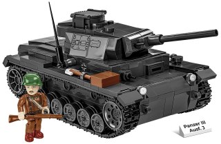 COBI 2289 Historical Collection WWII Panzer III Ausf.J Panzerkampfwagen III - niemiecki czołg średni 590 klocków