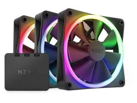 NZXT F120 RGB Triple Pack Obudowa komputera Wentylator 12 cm Czarny 3 szt.