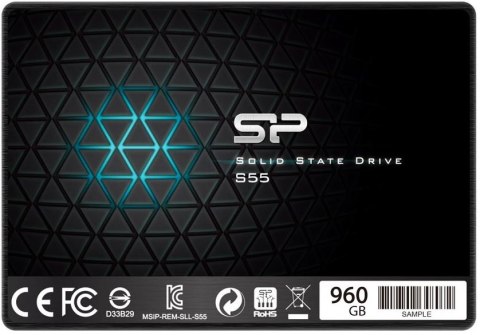 Dysk SSD SILICON POWER Slim S55 960 GB Slim S55 (2.5″ /960 GB /SATA III (6 Gb/s) /560MB/s /530MB/s)