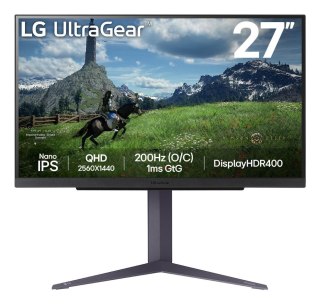 LG 27" 27GS85QX-B Ultragear Gaming WQHD HDMI DP IPS 16:9