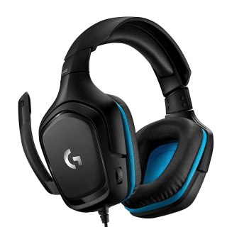 Logitech G G432 Zestaw słuchawkowy Przewodowa Opaska na głowę Gaming Czarny, Niebieski