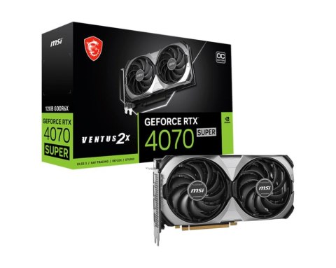 Karta graficzna MSI RTX 4070 SUPER VENTUS 2X OC 12 GB Karta graficzna MSI RTX 4070 SUPER VENTUS 2X OC 12 GB