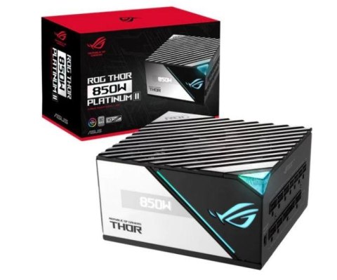 ASUS ROG THOR 850W Platinum II moduł zasilaczy 20+4 pin ATX Czarny, Niebieski, Szary