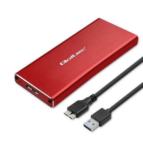 QOLTEC OBUDOWA NA DYSK M.2 SSD | SATA | NGFF | USB 3.0 | SUPER SPEED 5GB/S | 2TB | CZERWONY QOLTEC OBUDOWA NA DYSK M.2 SSD | SATA | NGFF | USB 3.0 | SUPER SPEED 5GB/S | 2TB | CZERWONY