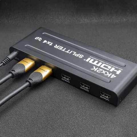 QOLTEC ROZDZIELACZ SPLITTER 4XHDMI 4KX2K | 3.4GB/S QOLTEC ROZDZIELACZ SPLITTER 4XHDMI 4KX2K | 3.4GB/S