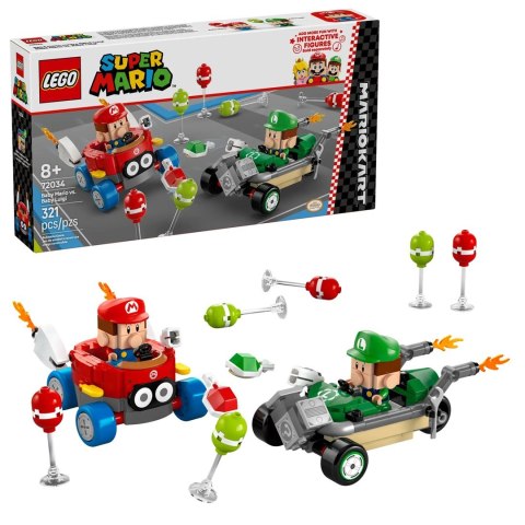 LEGO SUPER MARIO 72034 Mario Kart - Baby Mario kontra Baby Luigi LEGO SUPER MARIO 72034 Mario Kart - Baby Mario kontra Baby Luigi
